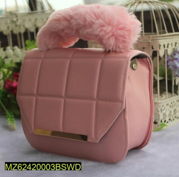 Plain PU Leather Bag with Compact Dimensions - Image 3